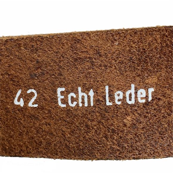 Vintage German Leather Belt Med - Picture 4 of 5